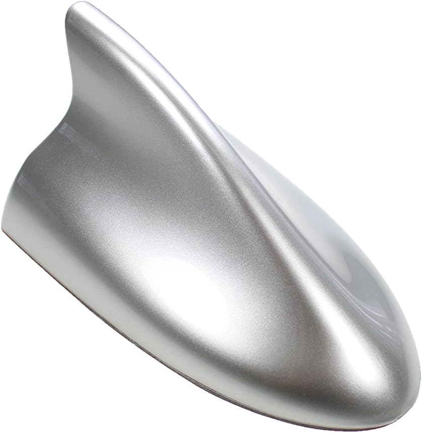 Silver Shark Fin Antenna Compatible with Kia Soul Pack of 2 V3460