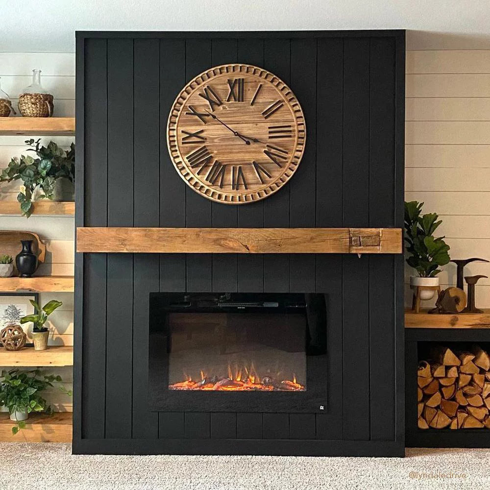 40" Wide 26.5" Tall Smart WIFI Enabled Electric Fireplace Z612