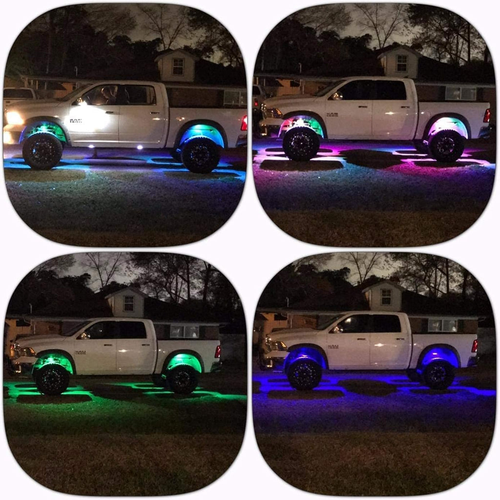 8 Pods RGBW LED Rock Lights for Trucks SUV Car ATV UTV M398876