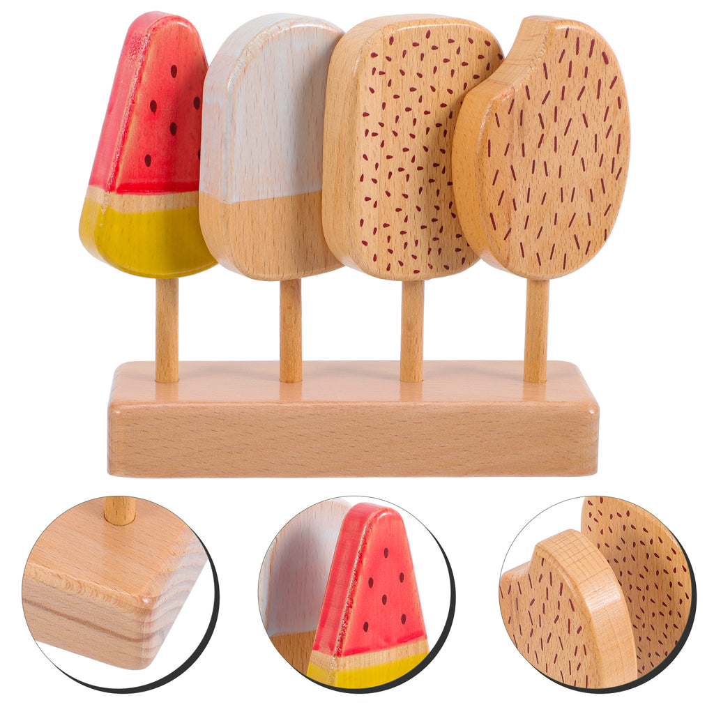 Beech Wooden Ice Cream Toy Playset V35285