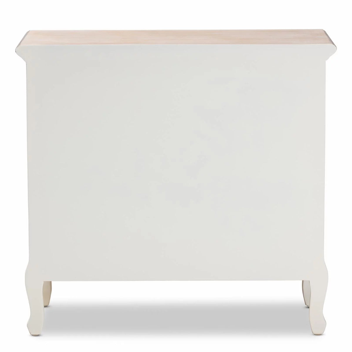White and Oak 4-Drawer Accent Dresser L981078