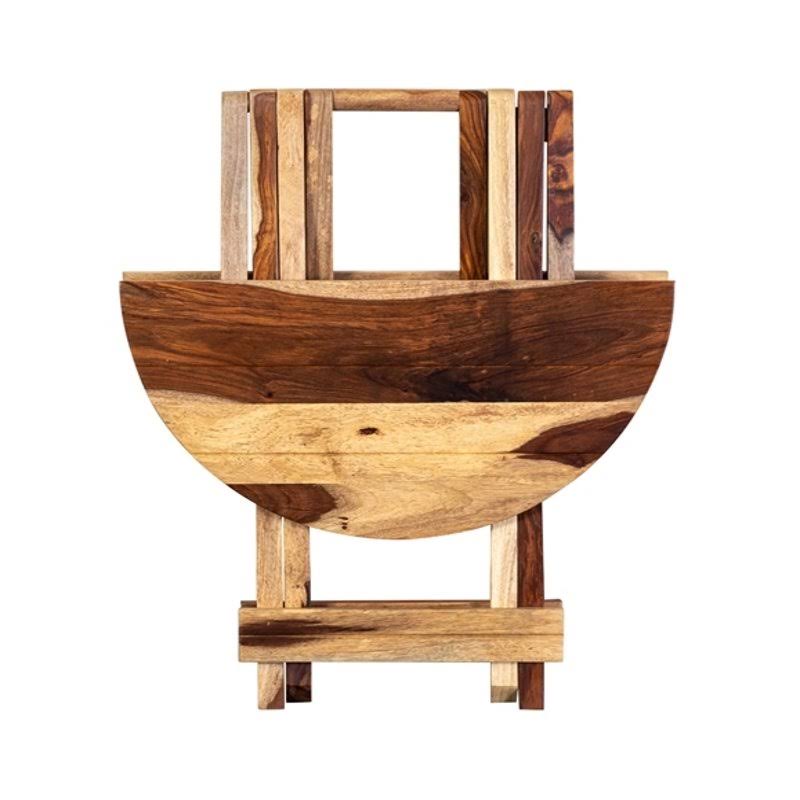 Solid Wood Round Accent Table N224001