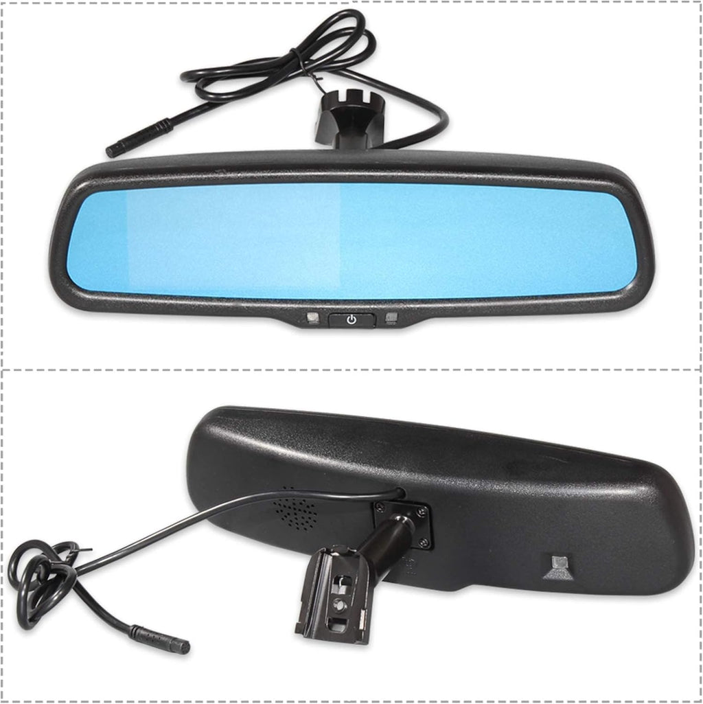 Tailgate Handle Backup Reverse Camera with 4.3 inch Rear View Mirror Monitor Kit G7347