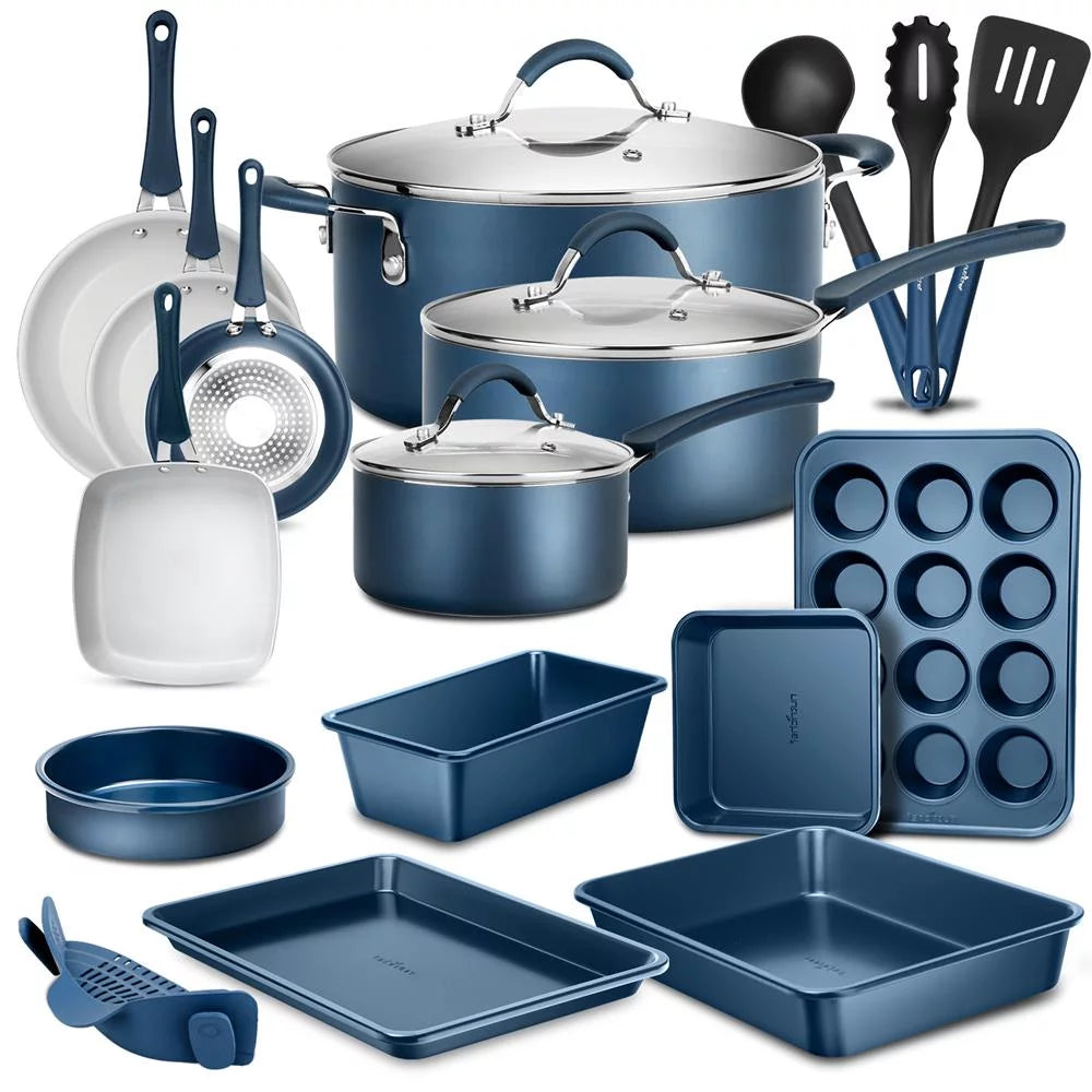 20 Piece Non-stick Cookware and Bakeware Set T7196