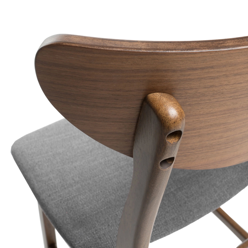 Dark Grey Fabric Counter Chair, Set of 2 W890