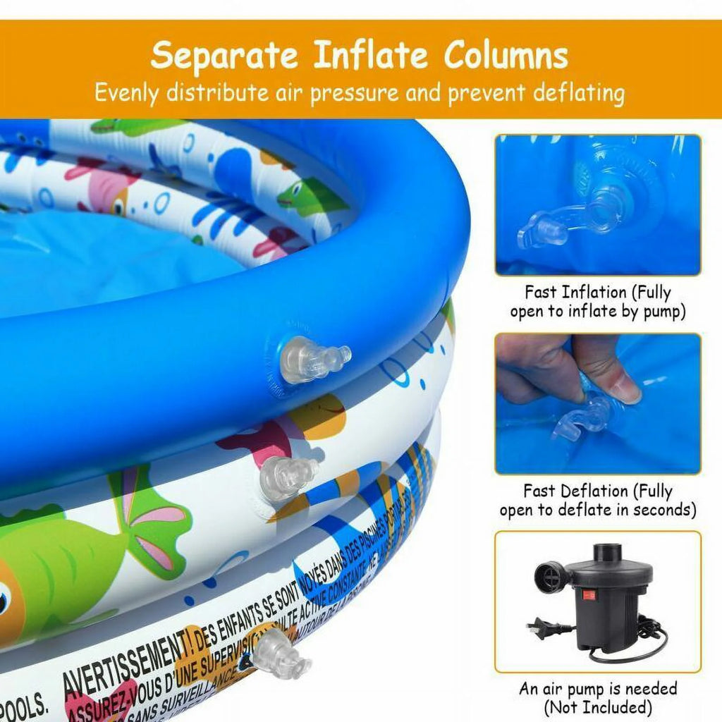 48"x10" Inflatable Family Pool G7336