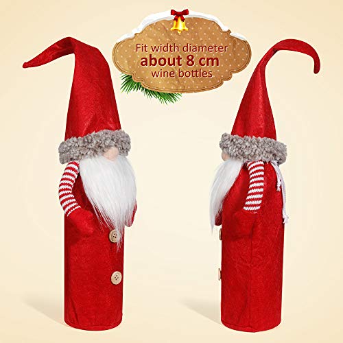 Christmas Gnomes Wine Bottle Cover 3 Pack N800