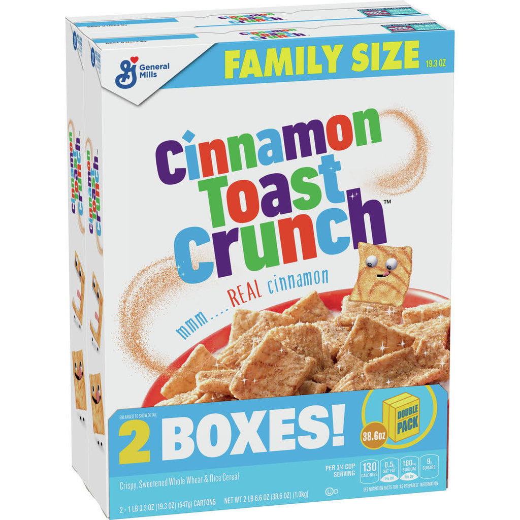 Cinnamon Toast Crunch Cereal, 2 Boxes - 38.6 oz E388