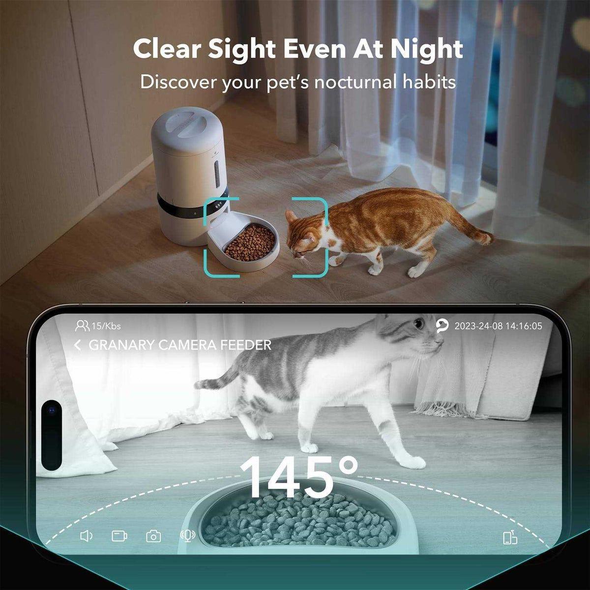 Automatic Cat Feeder with Camera M3091