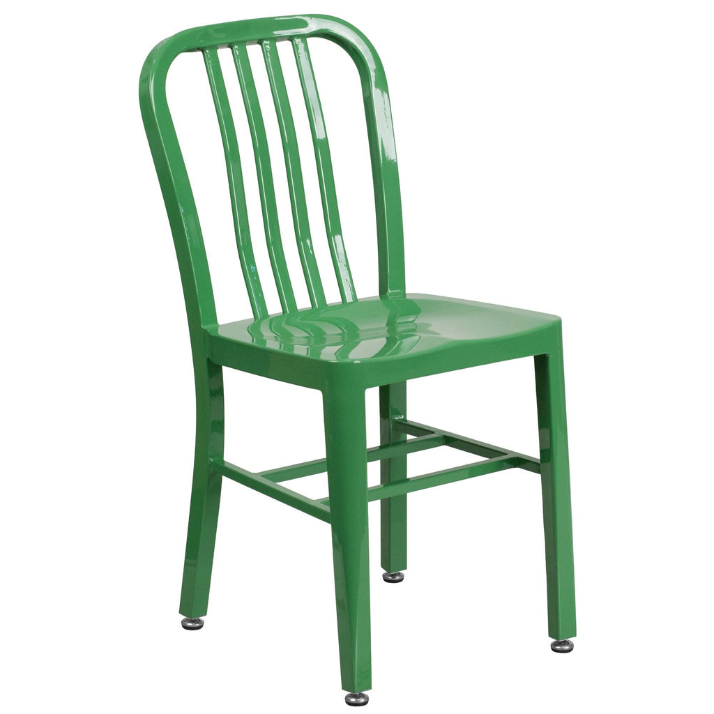 Green Metal Indoor-Outdoor Table Set with 2 Chairs M15930