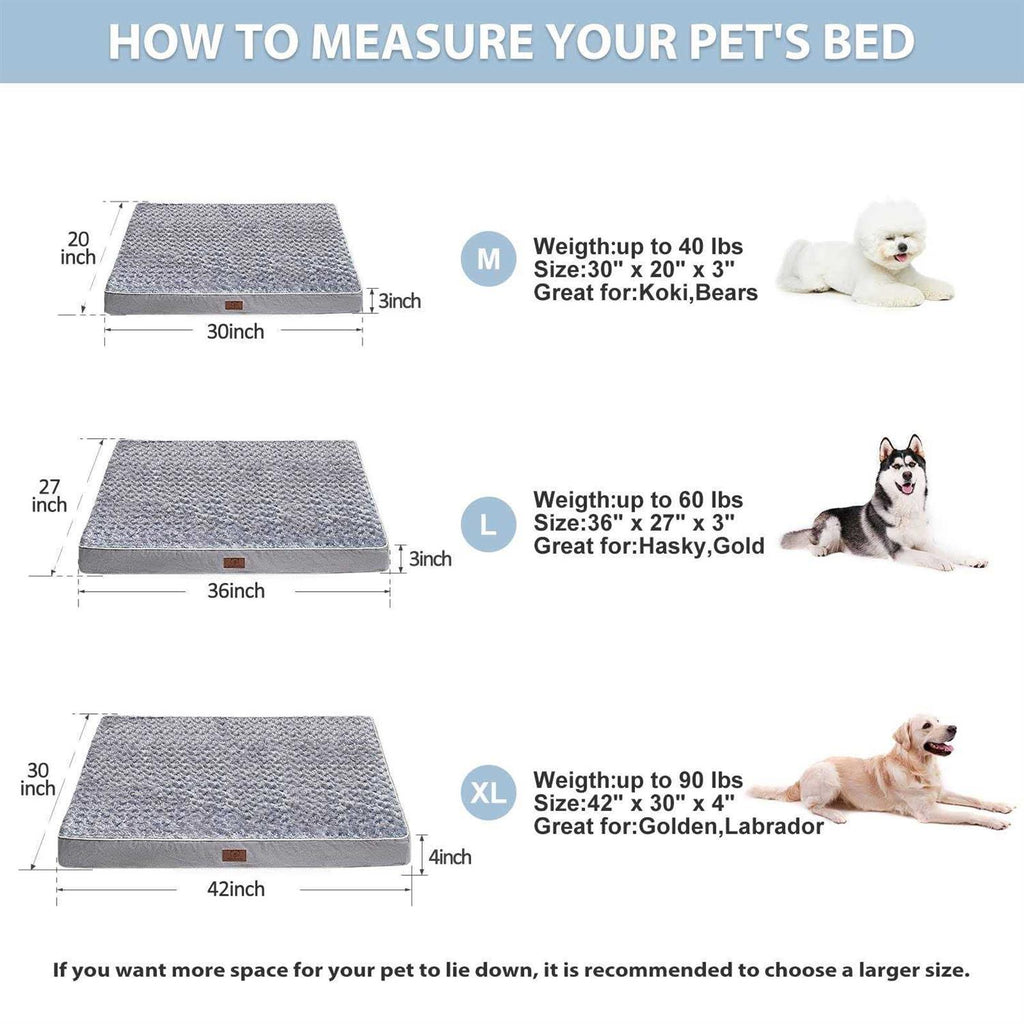 Orthopedic Waterproof Dog Bed with Removable Washable Cover S865789