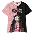 Pink Short Sleeve Anime Character Printed T-Shirt G88750