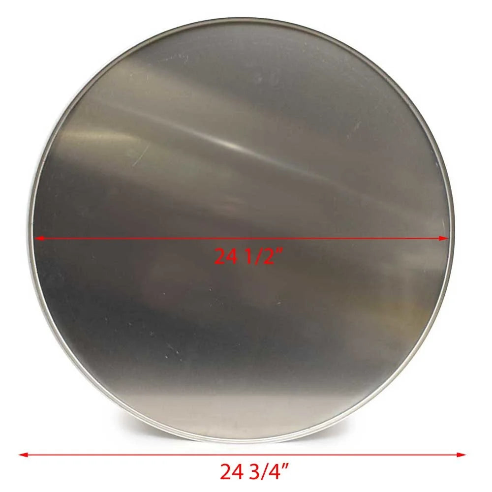Flat 24 1/2 Inch Aluminum Pontoon Boat Log End Cap X33573