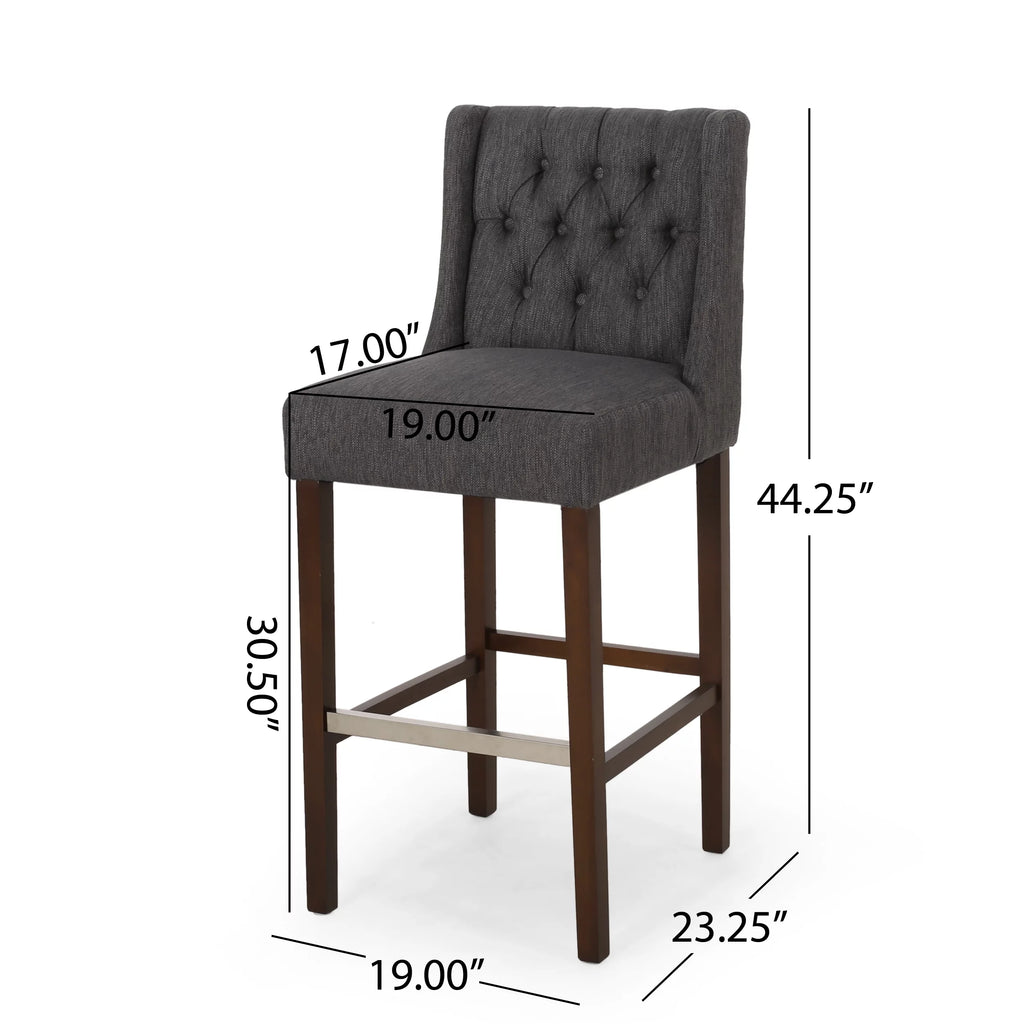 Charcoal Espresso Barstools G7681