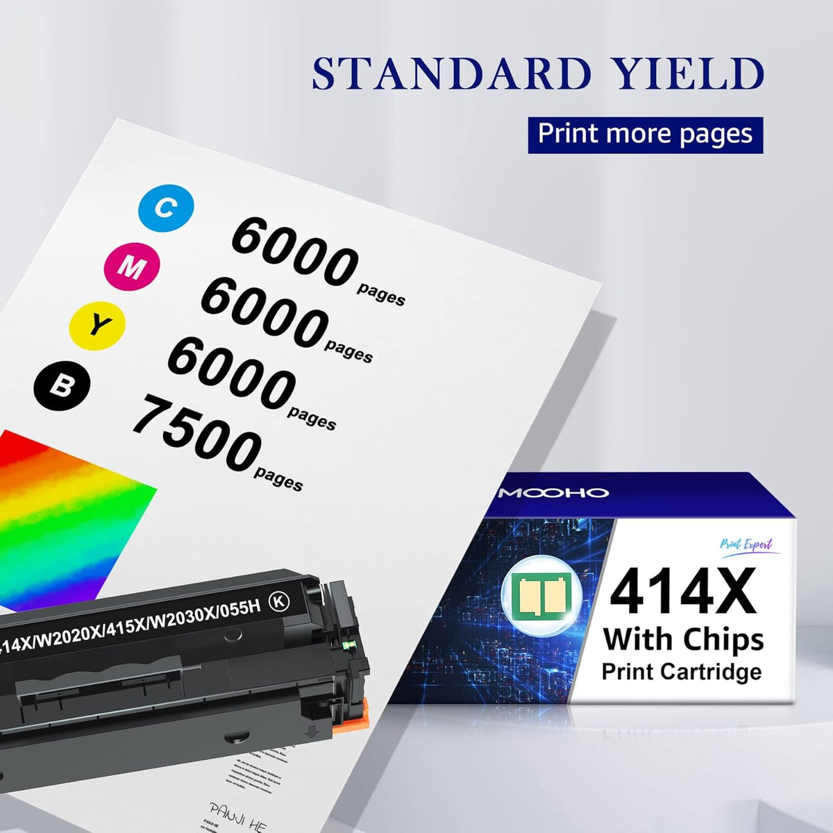 4-Pack Black Cyan Yellow Magenta Toner Cartridge X685008