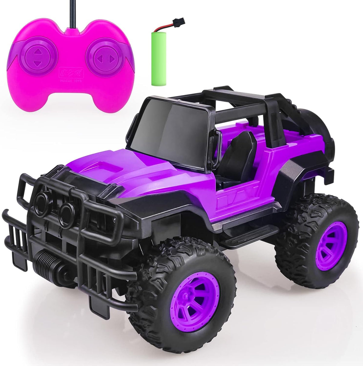 Pink Purple RC Truck with LED Lights, 1:20 Scale Off Road Vehicle H1170